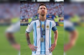 Messi desembarca na Argentina com a família para descansar após 'amargar' o vice da Copa Messi desembarca na Argentina com a família para descansar após 'amargar' o vice da Copa