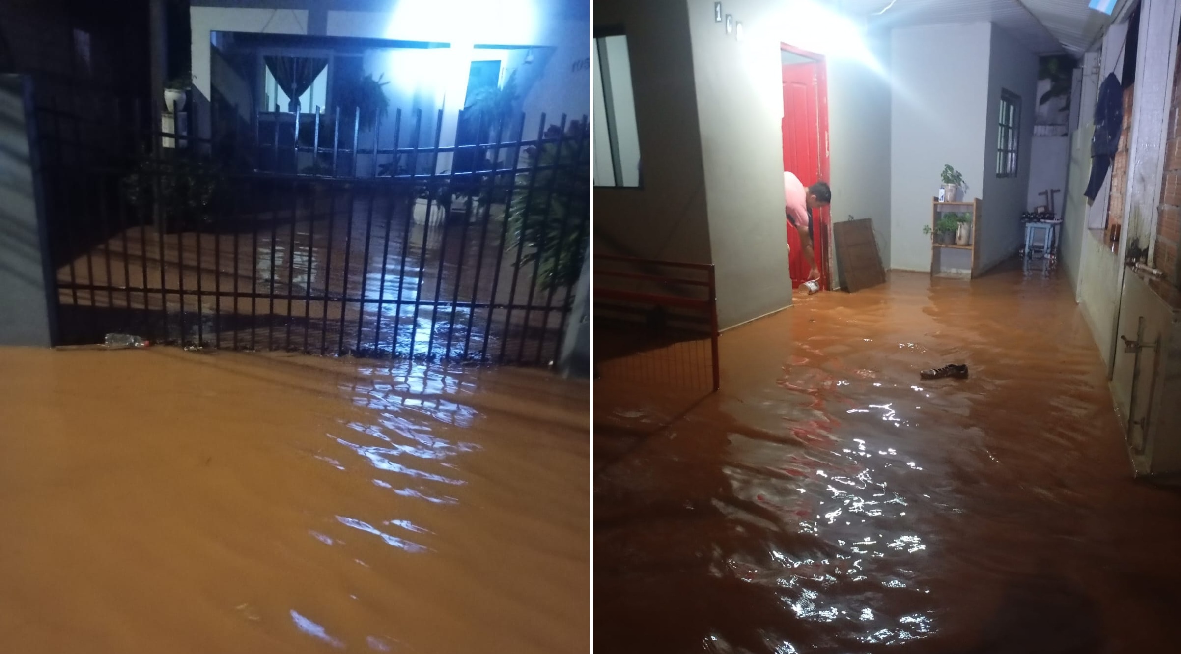 Imagem referente a Forte chuva provoca alagamento de 40 casas em Santo Antônio do Sudoeste