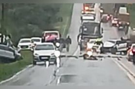 Acidente gravíssimo na BR-277 deixa quatro mortos; equipes seguem em atendimento