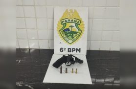 Homem é preso com revólver irregular durante ação da PM no Santa Felicidade