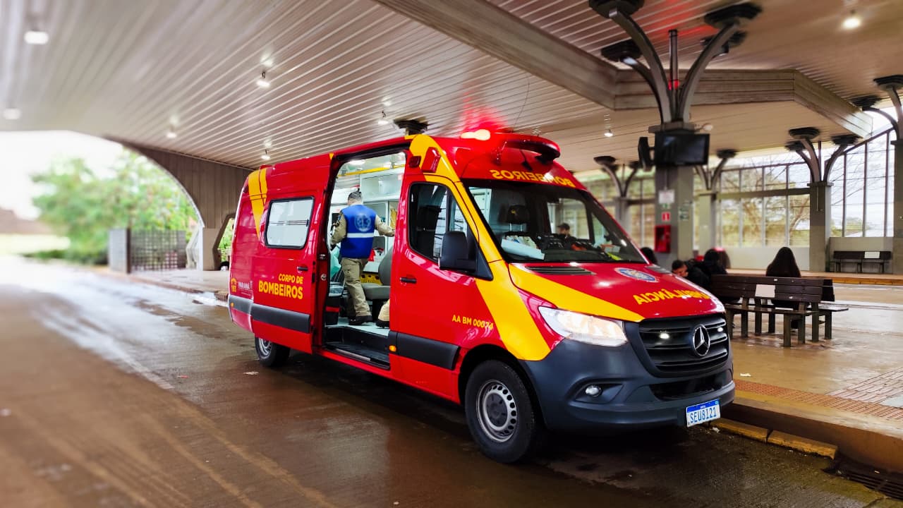 Gestante de 28 anos sofre queda no Terminal Nordeste em Cascavel e é encaminhada ao hospital