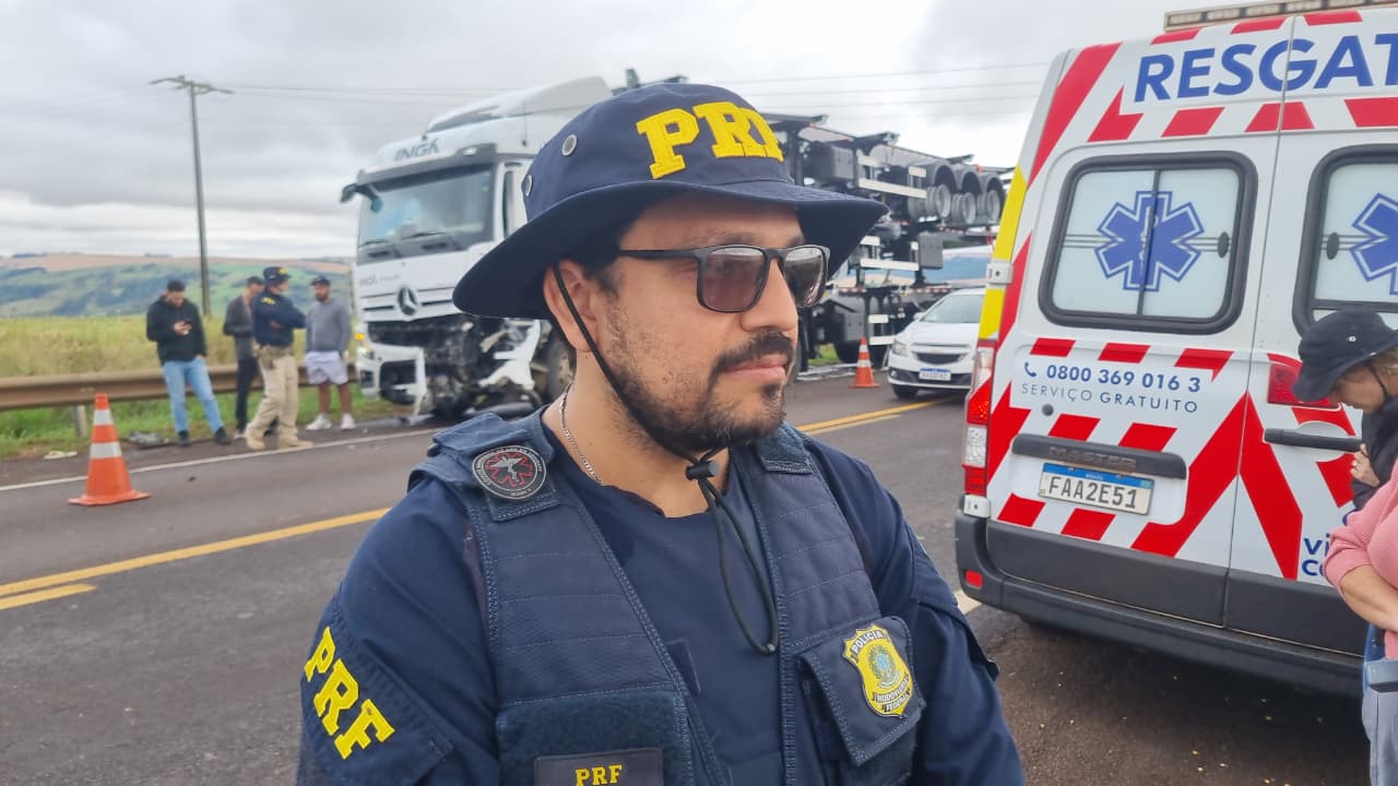 PRF confirma envolvimento de caminhão que realizava ultrapassagem proibida em acidente com morte na BR-369