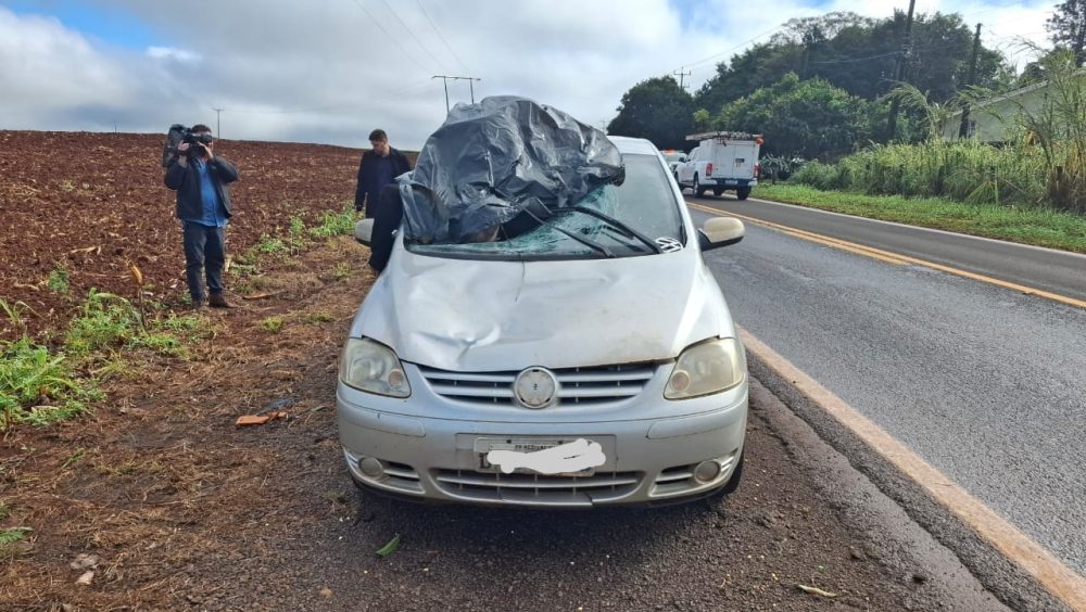 Idoso morre atropelado na rodovia PR-495 em Missal Imagem referente a Idoso morre atropelado na rodovia PR-495 em Missal