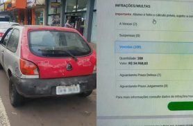 Carro com mais de R$ 34 mil em débitos é apreendido no Centro de Cascavel