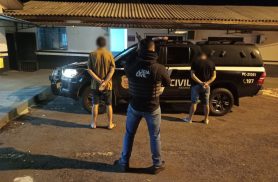 Polícia Civil prende em flagrante dupla suspeita de furto qualificado em Agrocafeeira
