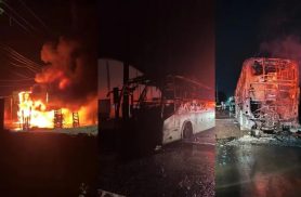 Motorista percebe problema mecânico e evita tragédia após ônibus pegar fogo