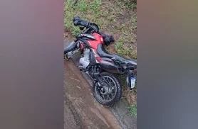 Motociclista de SC fica ferido em acidente na rodovia PR-180