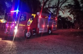 Curto-circuito em rede de alta tensão mobiliza Corpo de Bombeiros no Maria Luiza