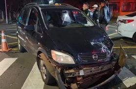 Zafira é apreendida após acidente no Coqueiral; motorista estava sem CNH e veículo com débitos