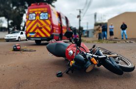 Forte acidente deixa duas pessoas feridas no Bairro Periolo