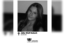 Unioeste publica nota de pesar após falecimento de Júlia Wolf Datsch em grave acidente de trânsito