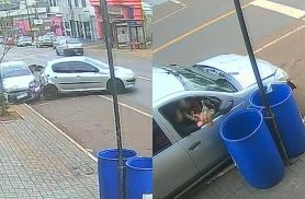 Por outro ângulo: Vídeo mostra atropelamento, colisão e motorista embriagada jogando bebidas no lixo Por outro ângulo: Vídeo mostra atropelamento, colisão e motorista embriagada jogando bebidas no lixo