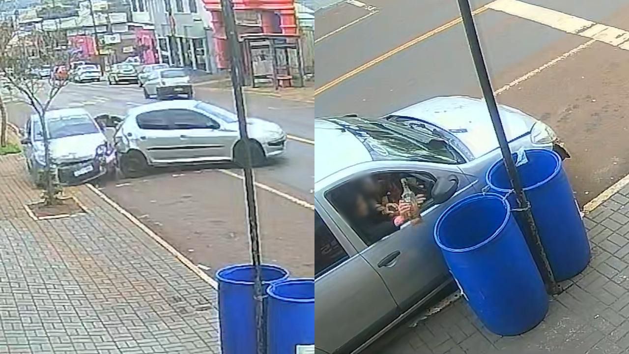 Por outro ângulo: Vídeo mostra atropelamento, colisão e motorista embriagada jogando bebidas no lixo