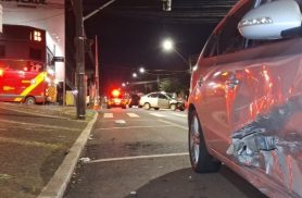 Idosos ficam feridos e motorista é preso após forte batida no Centro de Cascavel