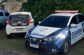 Guarda Municipal recupera Fiat Mobi furtado horas após o crime em Cascavel