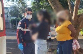 Susto no Centro: Bebê é socorrido pelo Samu em Cascavel