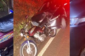 Motorista embriagado é preso após atingir motocicleta na PR-490 Motorista embriagado é preso após atingir motocicleta na PR-490