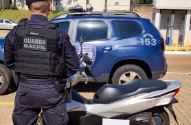Motocicleta furtada em São Paulo e com sinais de adulteração é apreendida pela GM