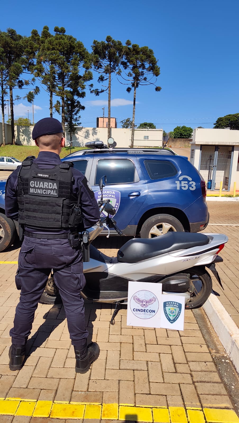 Motocicleta furtada em São Paulo e com sinais de adulteração é apreendida pela GM