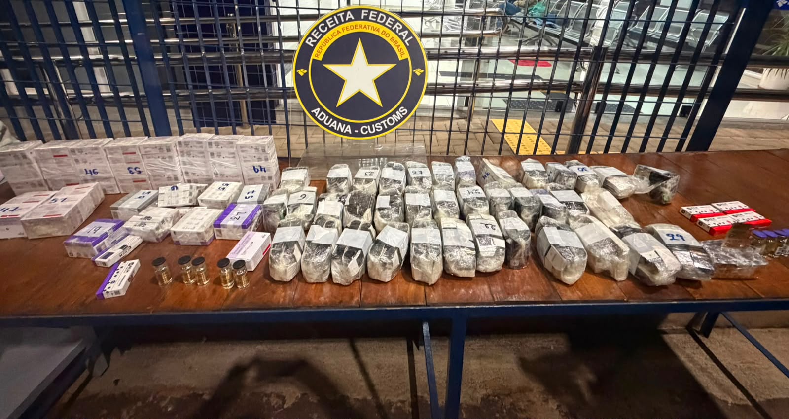 Receita Federal intercepta carga de anabolizantes escondida em bagagens na BR-277