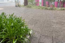 Chuva de granizo surpreende Cascavel na manhã desta quarta-feira (29)