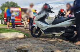 Acidente de trânsito entre PCX e Celta mobiliza Siate no Parque São Paulo