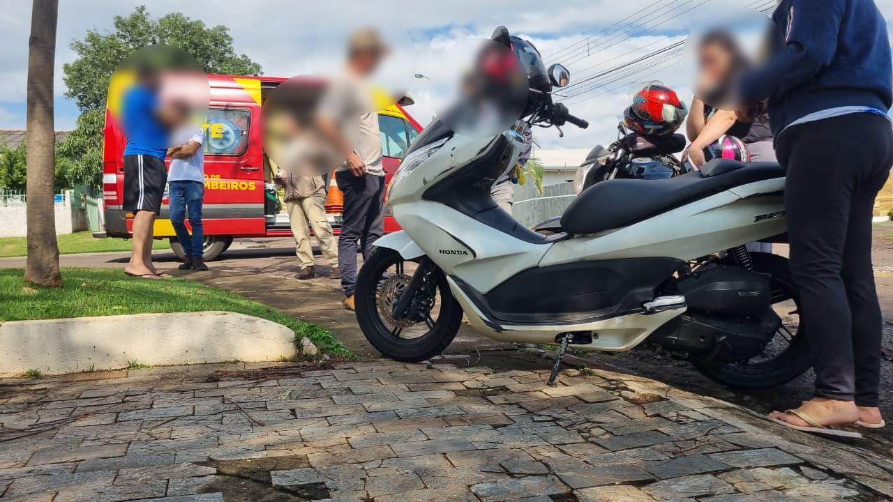 Acidente de trânsito entre PCX e Celta mobiliza Siate no Parque São Paulo