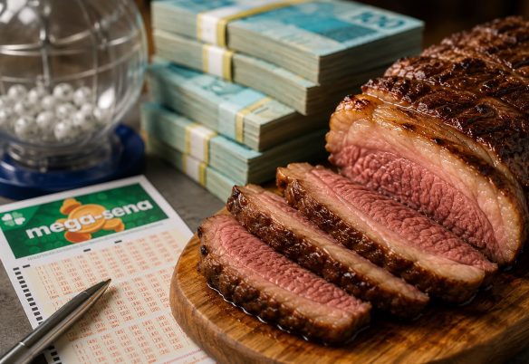 Mega-Sena sorteia prêmio que compra 1 milhão de kg de picanha; veja até que horas apostar