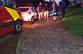 Motociclista fica ferido após colisão com carro na Vila Tolentino