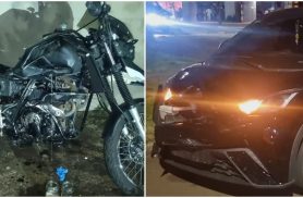 Acidente entre BYD e motocicleta deixa jovem ferido na Avenida Tito Muffato, em Cascavel