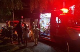 Adolescente de 17 anos fica ferida após ser atropelada no Bairro 14 de Novembro, em Cascavel