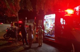 Adolescente de 17 anos fica ferida após ser atropelada no Bairro 14 de Novembro, em Cascavel