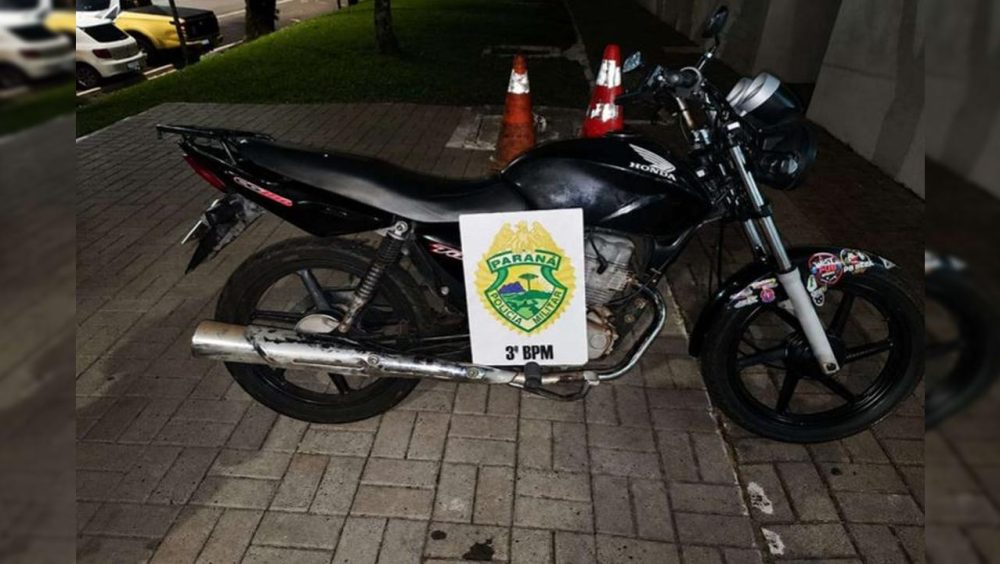 Motocicleta é apreendida após Imagem referente a Motocicleta é apreendida após