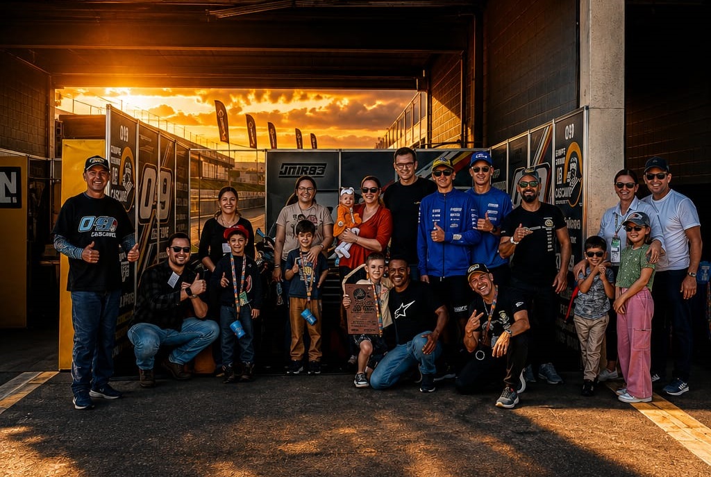 Pilotos e organização do MOTO1000GP recebem alunos com autismo em dia especial em Cascavel