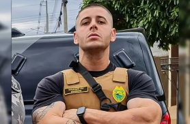Cabo da PM Kauã Gabriel Darodda Magioni, morto em confronto, é velado em Faxinal