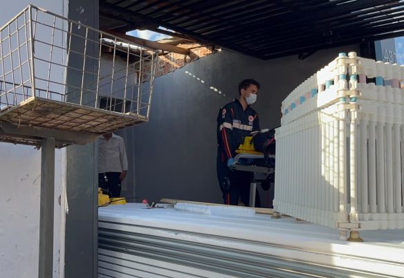 Homem fica ferido ao cair de telhado no Belmonte