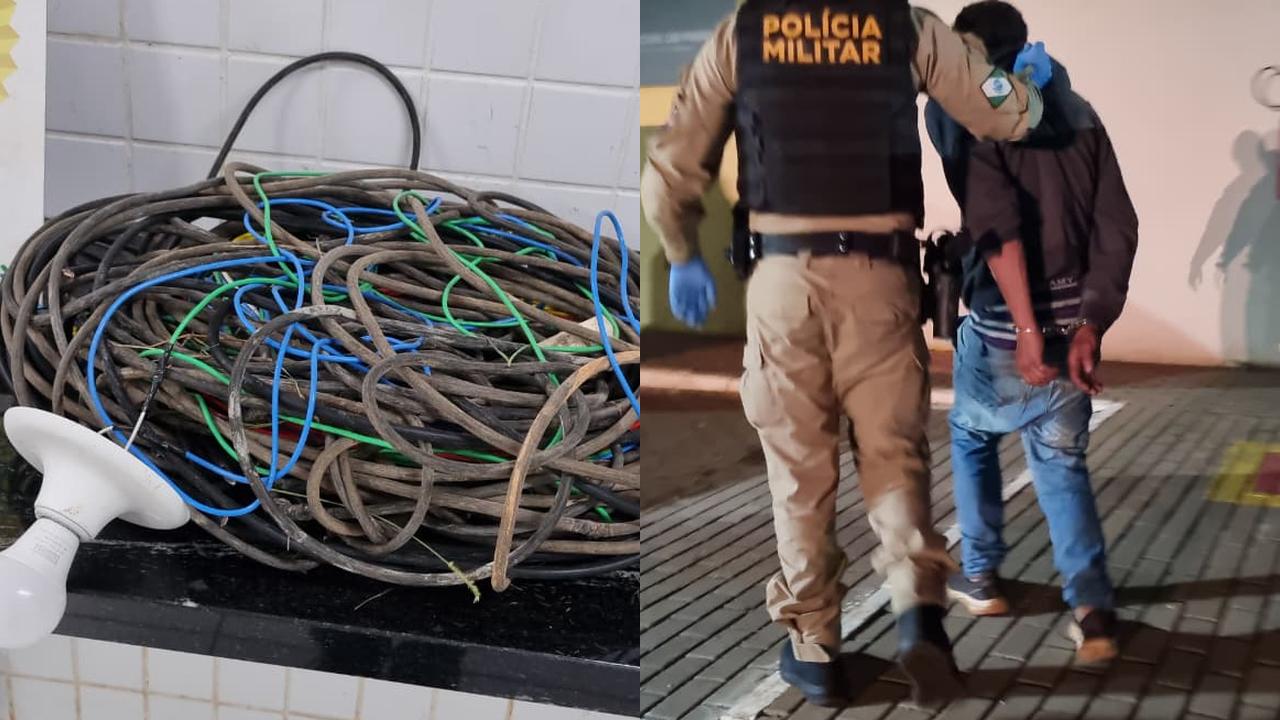 Homem é detido por furto de fios na Região da FAG em Cascavel