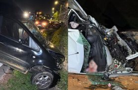 Motorista morre e sete vítimas ficam feridas em colisão frontal na PR-423