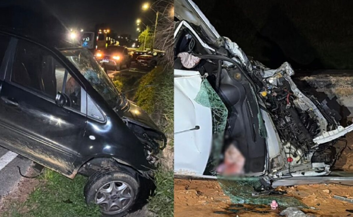 Motorista morre e sete vítimas ficam feridas em colisão frontal na PR-423 Imagem referente a Motorista morre e sete vítimas ficam feridas em colisão frontal na PR-423