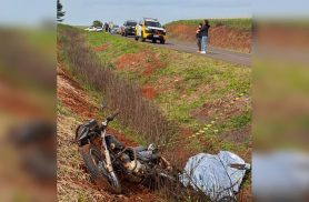 Motociclista de 57 anos morre após queda na PR-459, em Mangueirinha