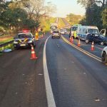 Imagem relativa a Motorista sem CNH e embriagado causa colisão traseira na BR-277 em Matelândia