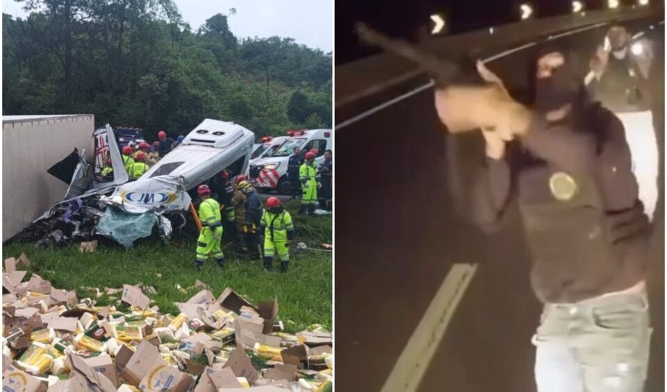 Quadrilha responsável por roubos de cargas e acidente com seis mortes é alvo de ofensiva policial Imagem referente a Quadrilha responsável por roubos de cargas e acidente com seis mortes é alvo de ofensiva policial