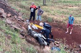 Colisão na PR-488 entre motocicleta e Renault Clio deixa jovem ferido Colisão na PR-488 entre motocicleta e Renault Clio deixa jovem ferido