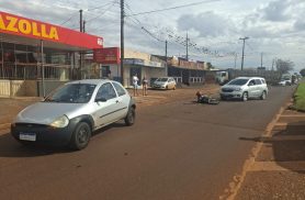 Motociclista fica gravemente ferido em acidente envolvendo três veículos na PR-317, em Toledo Motociclista fica gravemente ferido em acidente envolvendo três veículos na PR-317, em Toledo