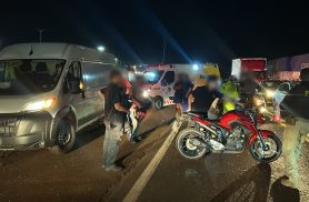 Acidente na BR-369 em Cascavel causa congestionamento e deixa mulher ferida