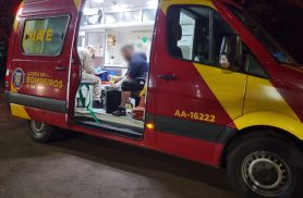 Motociclista fica ferido em acidente no Centro de Cascavel