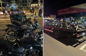 Operação da PM resulta em 81 multas e recolhimento de sete motocicletas em Cascavel Operação da PM resulta em 81 multas e recolhimento de sete motocicletas em Cascavel
