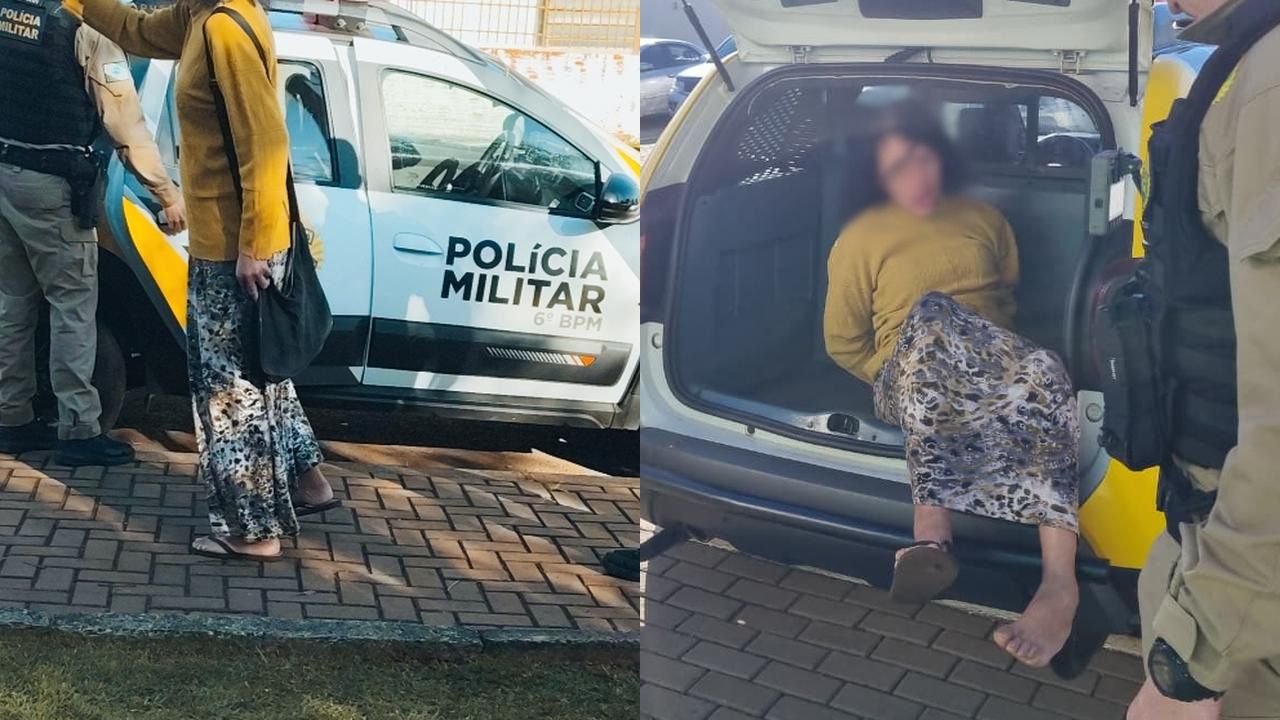 ‘Deus sabe onde ele me leva’, mulher que bateu em idosa no Cras é detida, surta e também morde PM