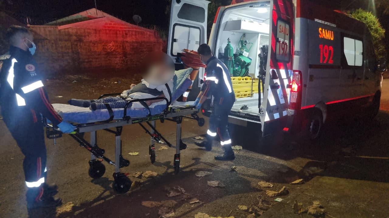 Homem acamado é encaminhado ao hospital após problemas respiratórios em Cascavel