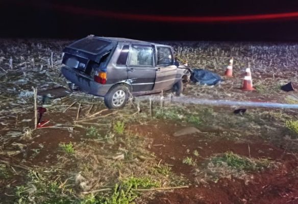Motorista de Fiat Uno morre em colisão com Vectra na BR-163, em Toledo